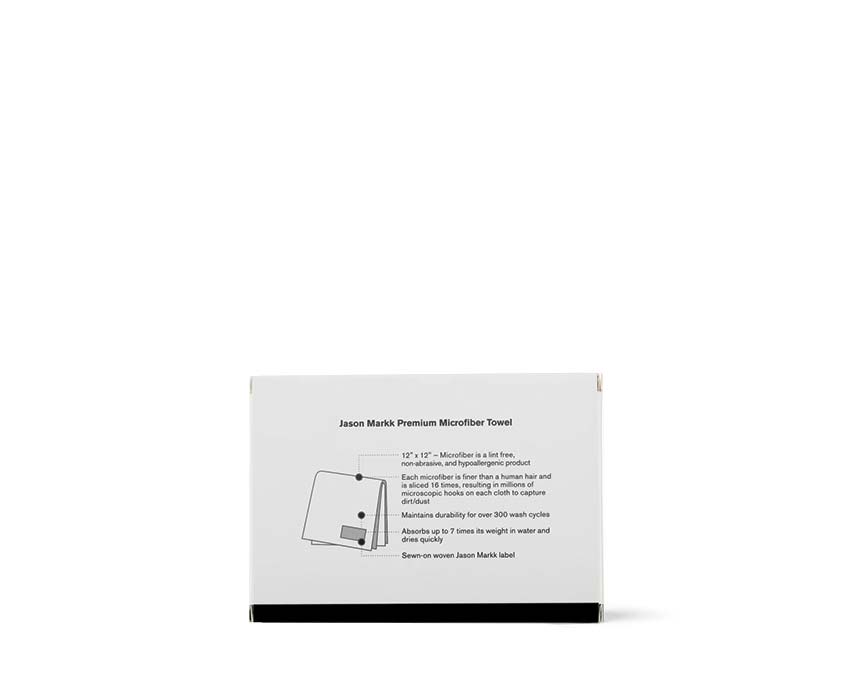 Jason Markk Microfiber Towel vue — tissu microfibre doux chaussures