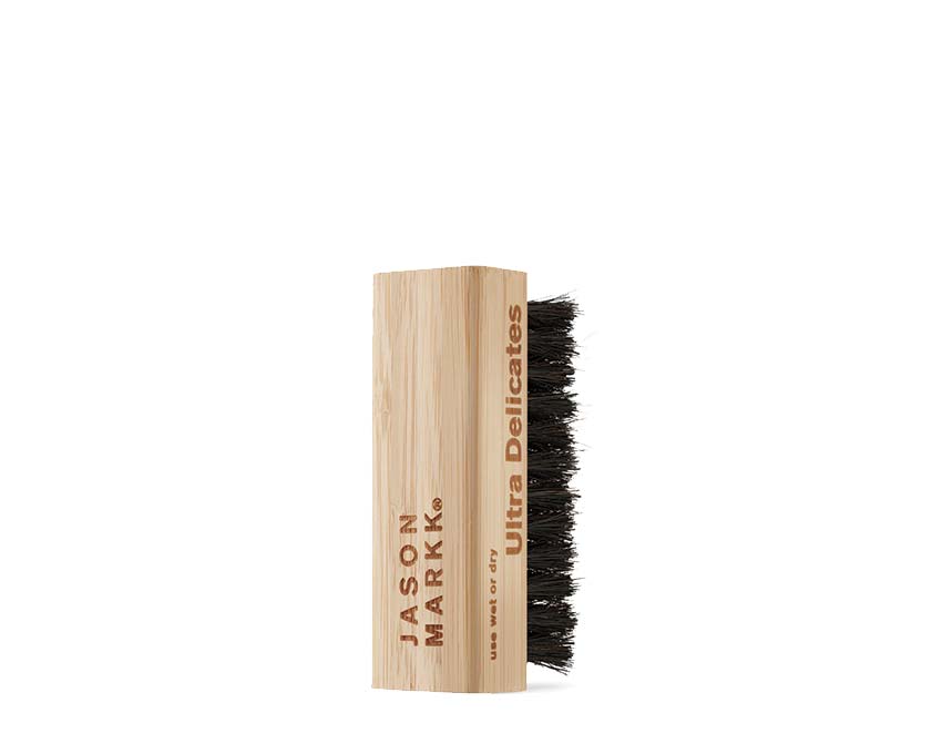 Jason Markk Ultra Delicates Brush vue — poils ultra fins brosse matières délicates