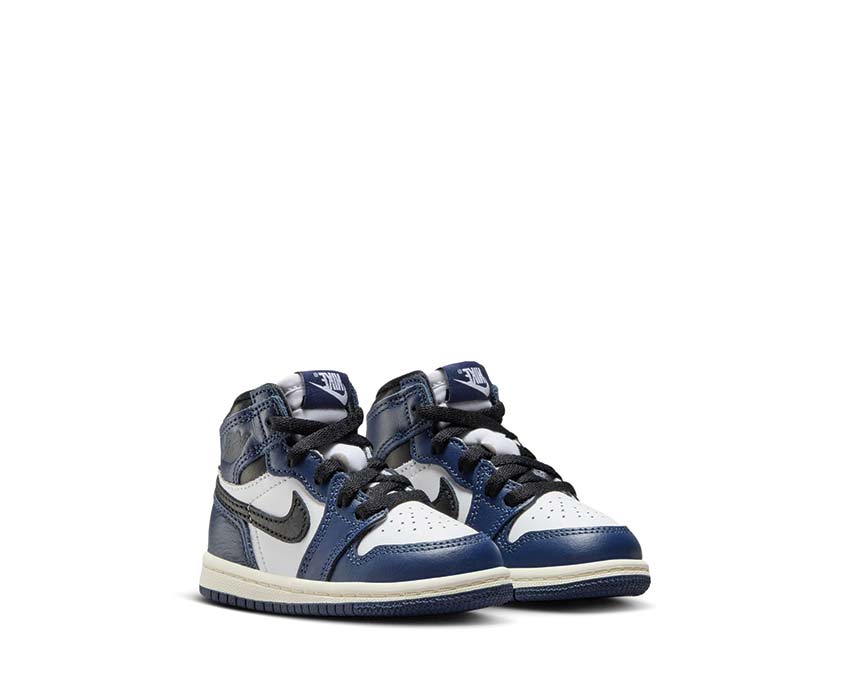 Jordan 1 Retro High OG TD side view — high-top leather kids