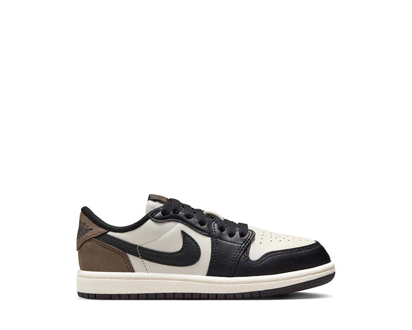 Jordan 1 Retro Low Mocha PS Sail Black Dark Mocha — sneakers enfant preschool cuir
