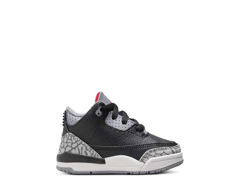 Jordan 3 Retro TD Black — sneaker enfant cuir noir Jordan 3