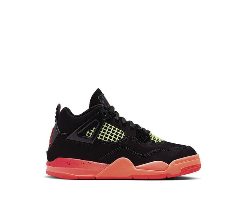Jordan 4 Retro PS Infrared 23 Black/Mango — Preschool-Sneaker Air sichtbar Jordan 4