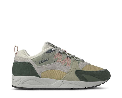 Karhu Fusion 2.0 Darkest Spruce Cameo Rose — sneaker homme vert rose