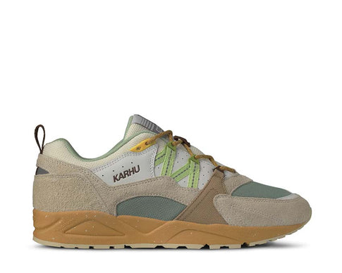 Karhu Fusion 2.0 x MÖLKKY Turtledove Shadow Lime — Herren-Sneaker finnisches Spiel Kollab