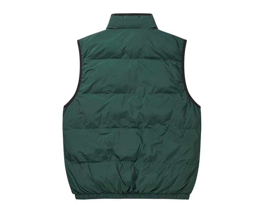 Les Deux Newport Padded Vest Pine Green Seitenansicht — Steppung grün
