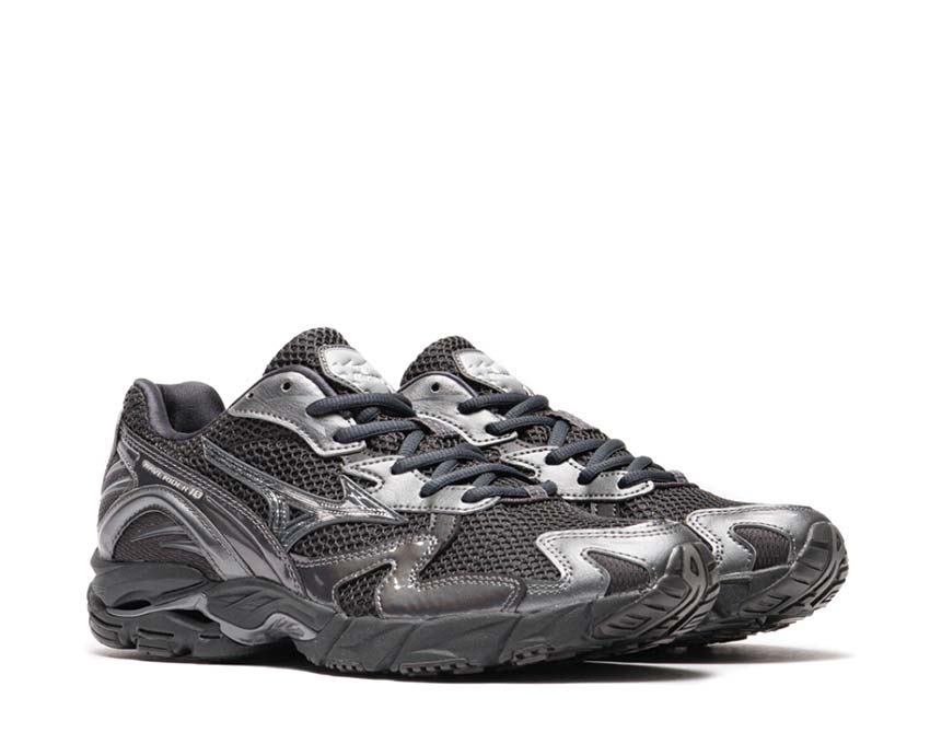 Mizuno Wave Rider 10 Black semelle — semelle Wave rétro Mizuno