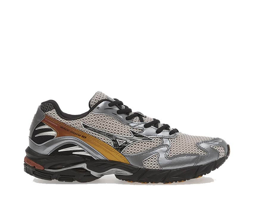 Mizuno Wave Rider 10 Harbor Mist — sneaker homme running gris bleuté Mizuno