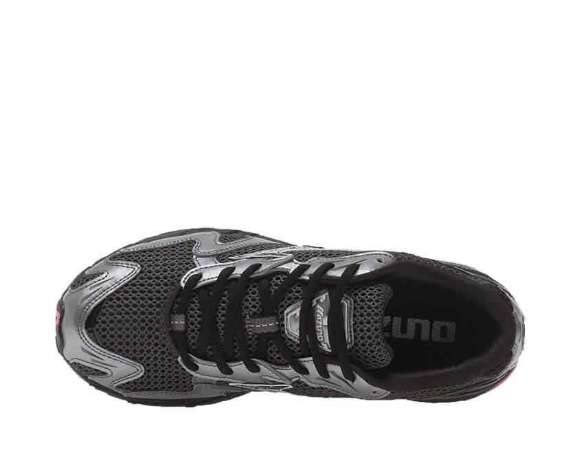 Mizuno Wave Rider 10 Black Sand détail — mesh respirant
