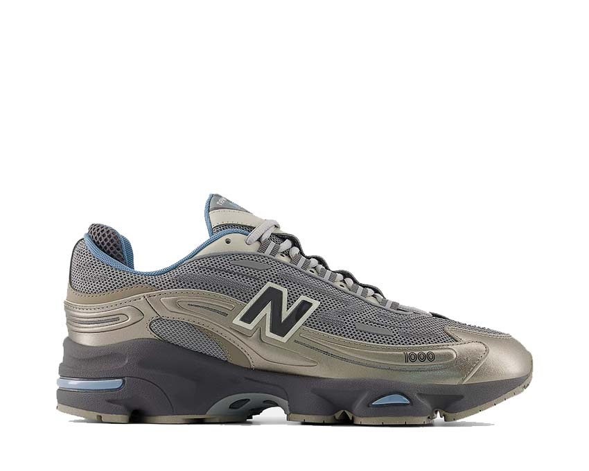 New Balance 1000D Arid Stone/Slate Grey/Still Water — sneaker unisexe tons pierre aride