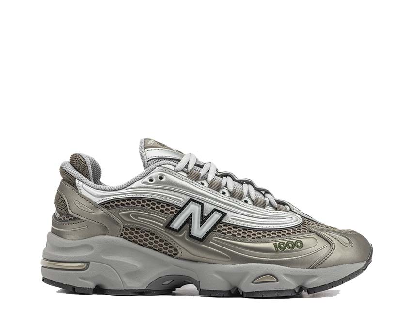 New Balance 1000 Arid Stone/Light Silver/Dark Alpine Green — sneaker homme coloris vert alpin montagne