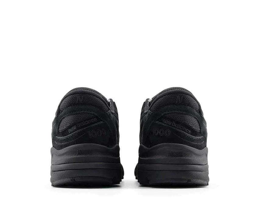 New Balance 1000 Black détail — tige résistante matières techniques