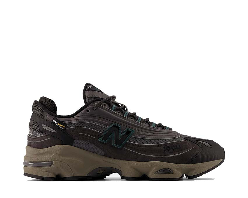 New Balance 1000 Cordura Black Cement — unisex sneaker in black and grey cement