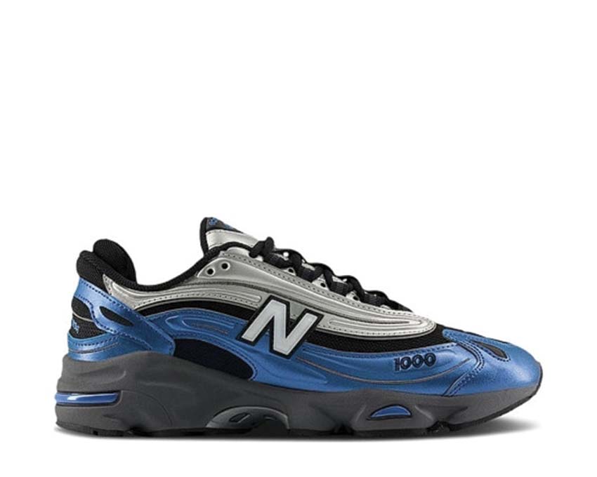 New Balance 1000 Metallic Blue — sneaker homme coloris bleu métallique brillant