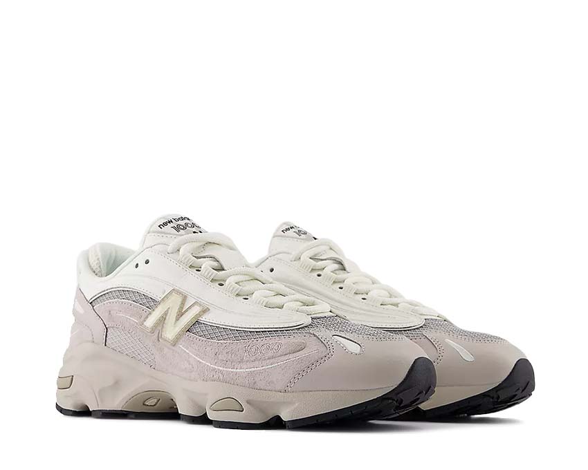New Balance 1000 Moonrock Seitenansicht — Wildleder und Mesh-Obermaterial