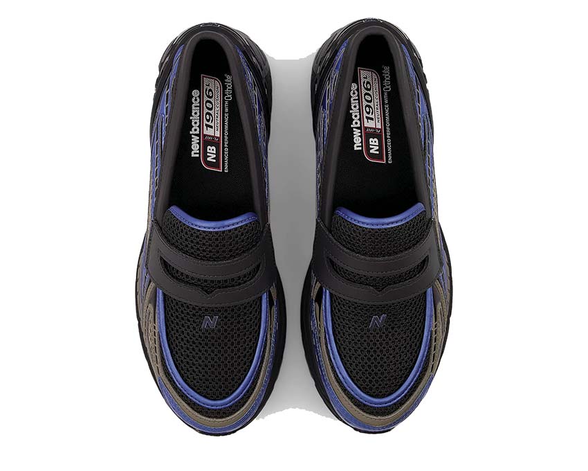 New Balance 1906L Blue Gemstone Detail — blaues Leder Obermaterial