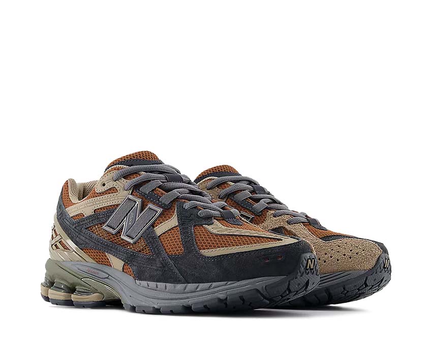 New Balance 1906N Rich Oak Seitenansicht — Premium Leder Obermaterial