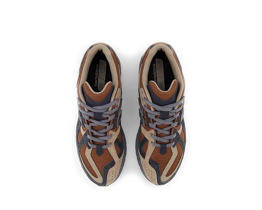 New Balance 1906N Rich Oak Detail — strukturiertes Nubuk Leder
