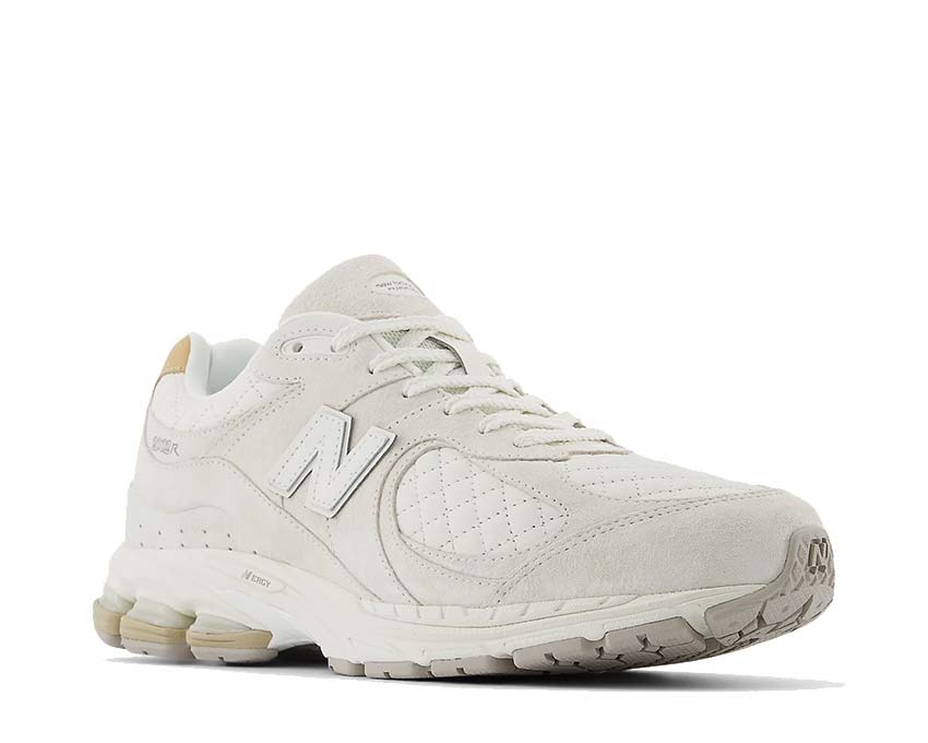 New Balance 2002R Sea Salt lateral view — mesh and leather upper
