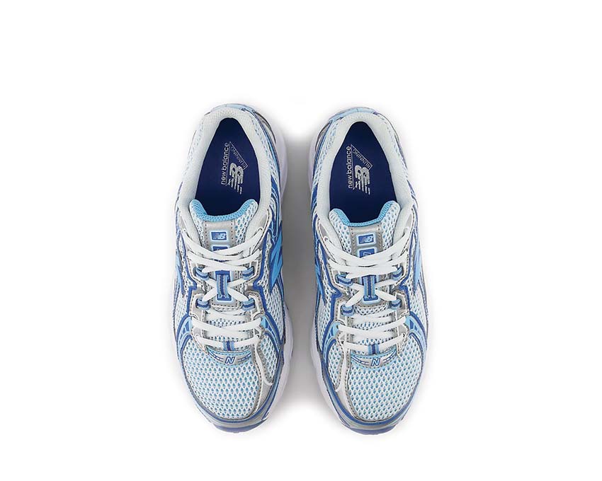 New Balance 740 Blue Agate détail — matière textile et overlays