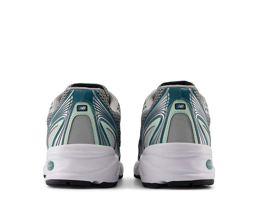 New Balance 740 Silver Metallic Green suola — ammortizzazione ABZORB classica