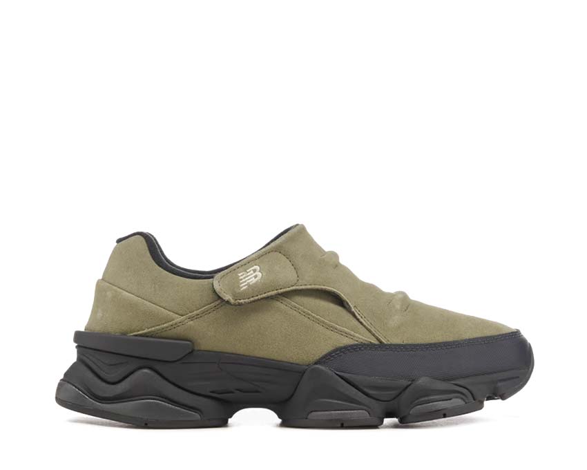 New Balance 8040 Dark Olivine — sneaker unisexe trail-inspired coloris olive