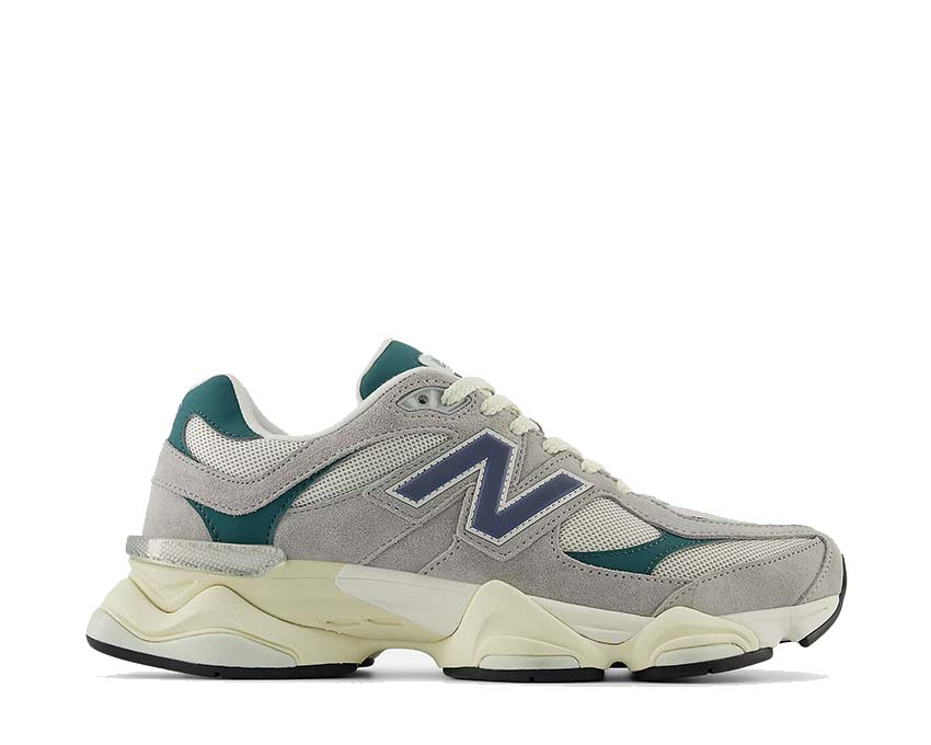 New Balance 9060 Concrete — sneaker femme dad shoe coloris béton