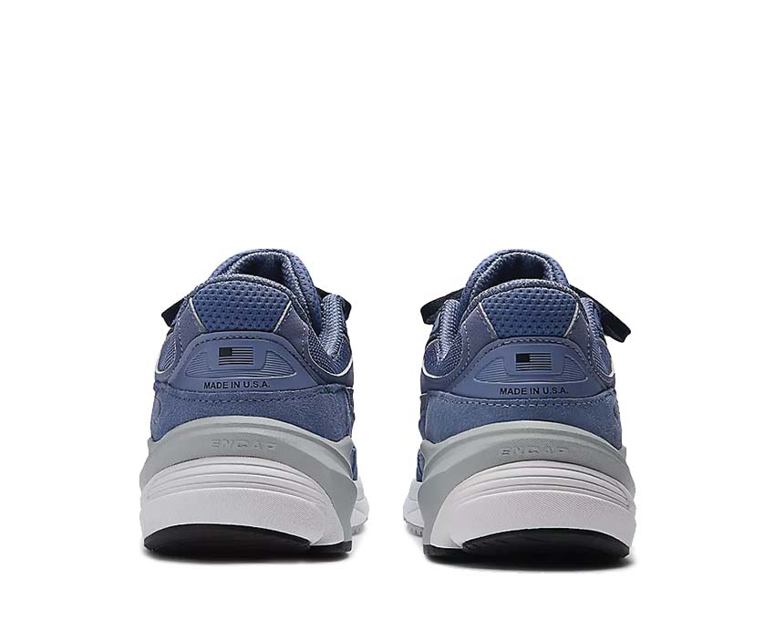 New Balance 990v6 Made in USA Purple Navy semelle — amorti ENCAP ABZORB