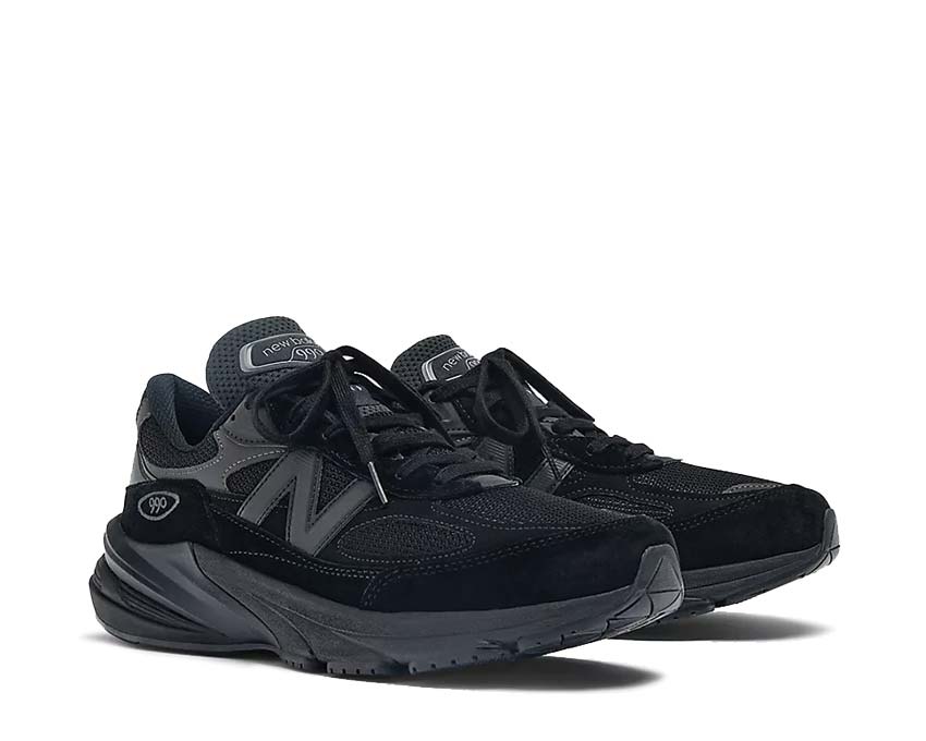 New Balance 990v6 Made in USA Triple Black suela — amortiguación ENCAP ABZORB