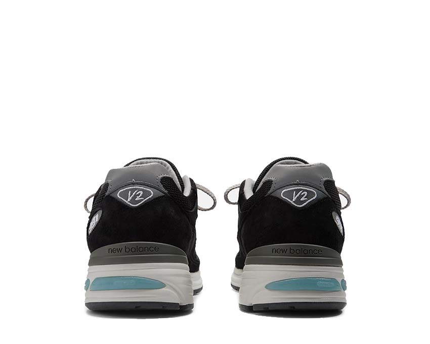 New Balance 991 Made in UK Black Smoked Pearl semelle — semelle intermédiaire ABZORB