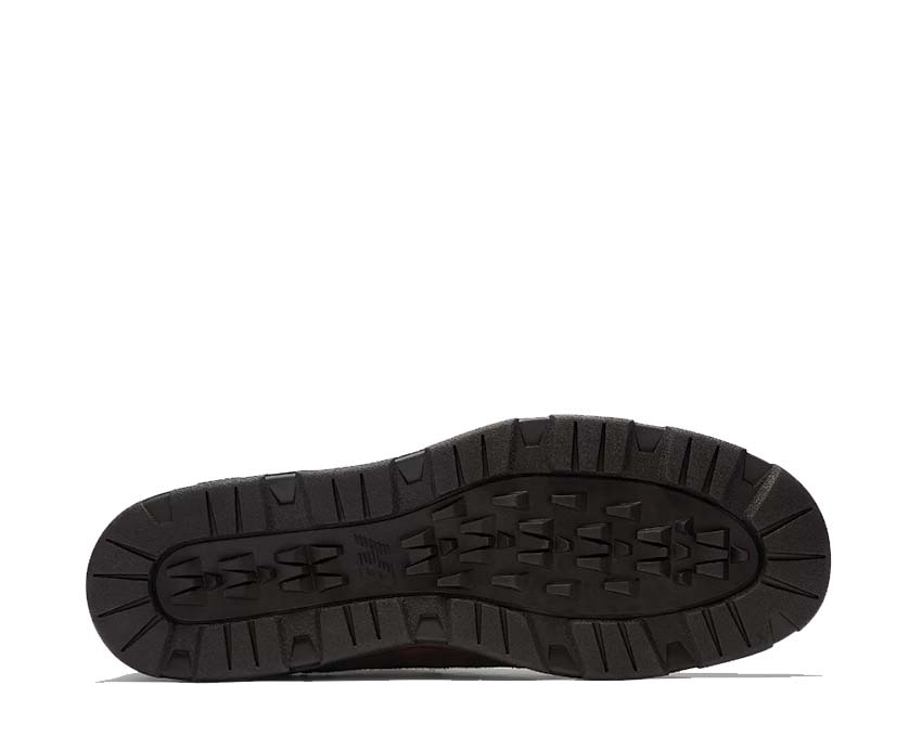 New Balance Allerdale Made in UK Brown — vue arrière et détail talon renforcé