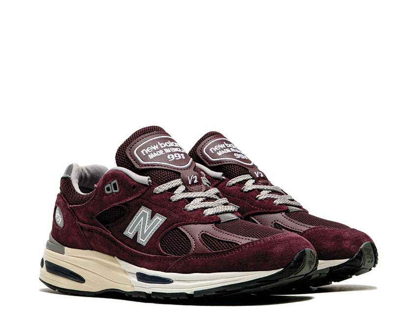 New Balance 991v2 Made in UK Catawba Grape semelle — ENCAP amorti polyuréthane