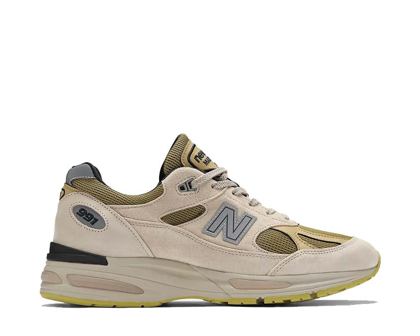 New Balance 991v2 Made in UK Silver Birch — zapatilla hombre lifestyle colorway natural