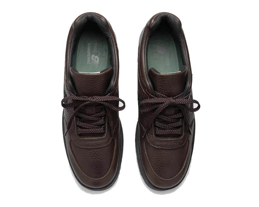 New Balance Allerdale Made in UK Chocolate Brown détail — finitions artisanales Made in UK
