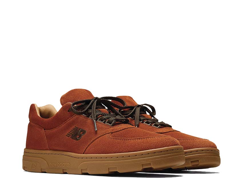 New Balance Allerdale Made in UK Cinnamon Stick vue latérale — tige en daim cannelle