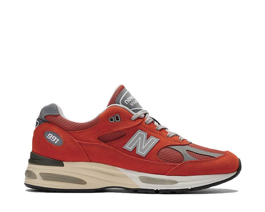 New Balance 991v2 Grenadine Red Made in UK — sneaker homme rouge lifestyle