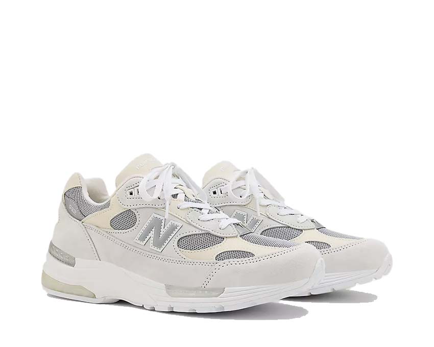New Balance 992 Core White semelle — amorti ABZORB dual-density Made in USA