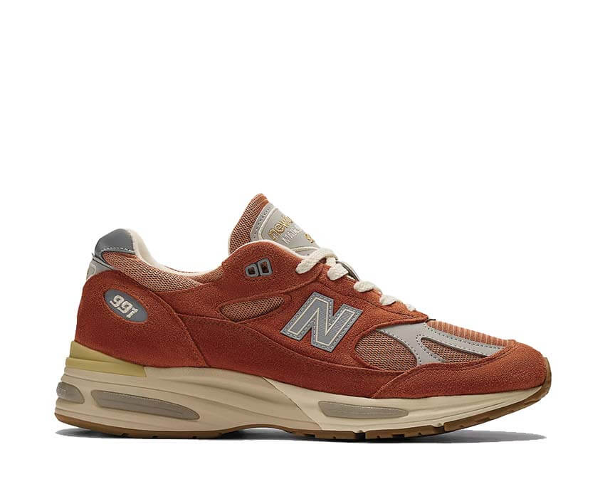 New Balance 991v2 Made in UK Potters Clay — sneaker unisexe coloris argile potier