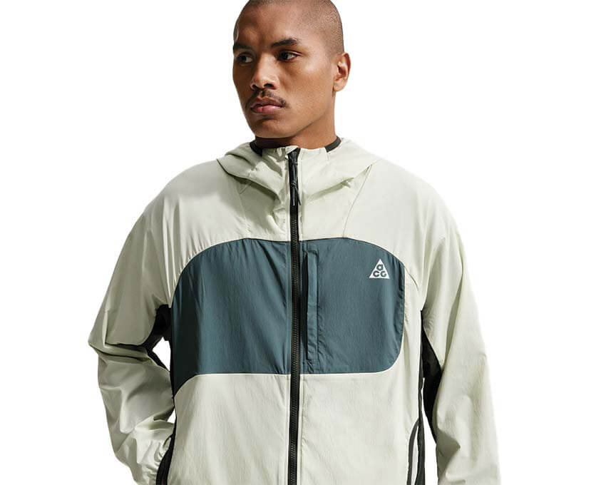 Nike ACG Five Towers Jacket Sea Glass — veste homme outdoor vert sauge coupe-vent