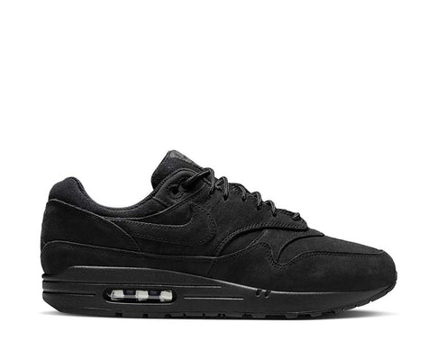 Nike Air Max 1 Premium Black Cat — sneaker uomo nero opaco furtivo