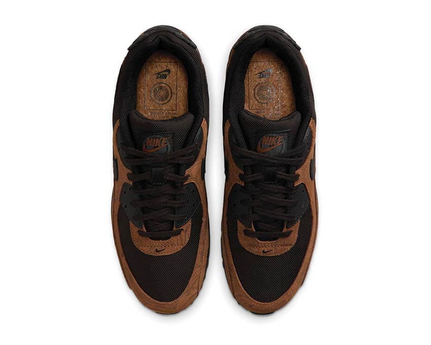 Nike Air Max 90 Premium Light British Tan — Fersenansicht