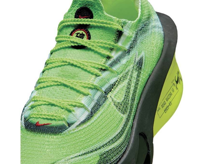 Nike Air Zoom Alphafly Next 3% Ekiden vue latérale — plaque carbone ZoomX