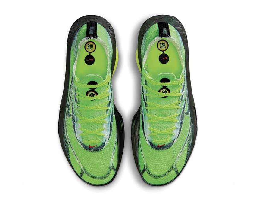 Nike Air Zoom Alphafly Next 3% Ekiden — vue arrière amortissement ZoomX