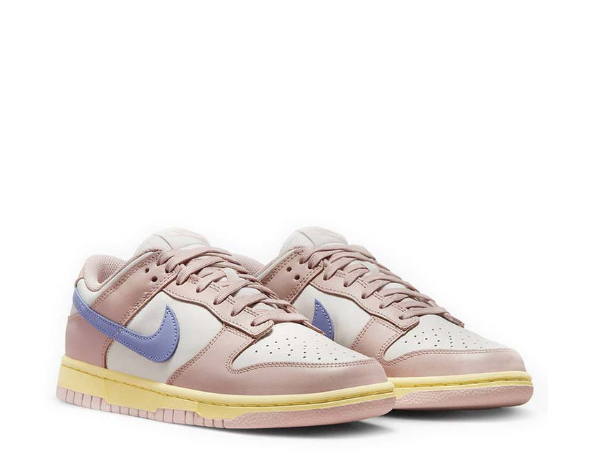 Nike Dunk Low Pink Oxford Light Thistle Seitenansicht — weiches Leder