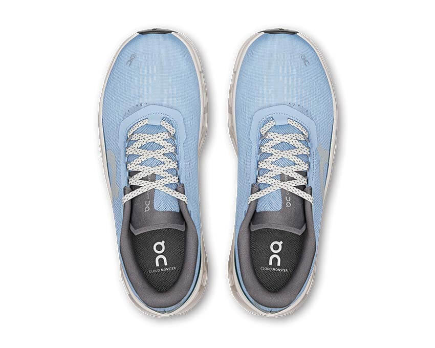 On Cloudmonster W Cerulean — tige légère dynamique foulée naturelle