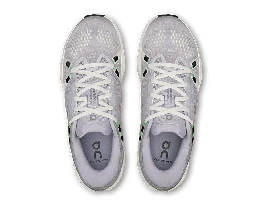 On Cloudsurfer 2 W Lilac détail — tige mesh respirant running femme