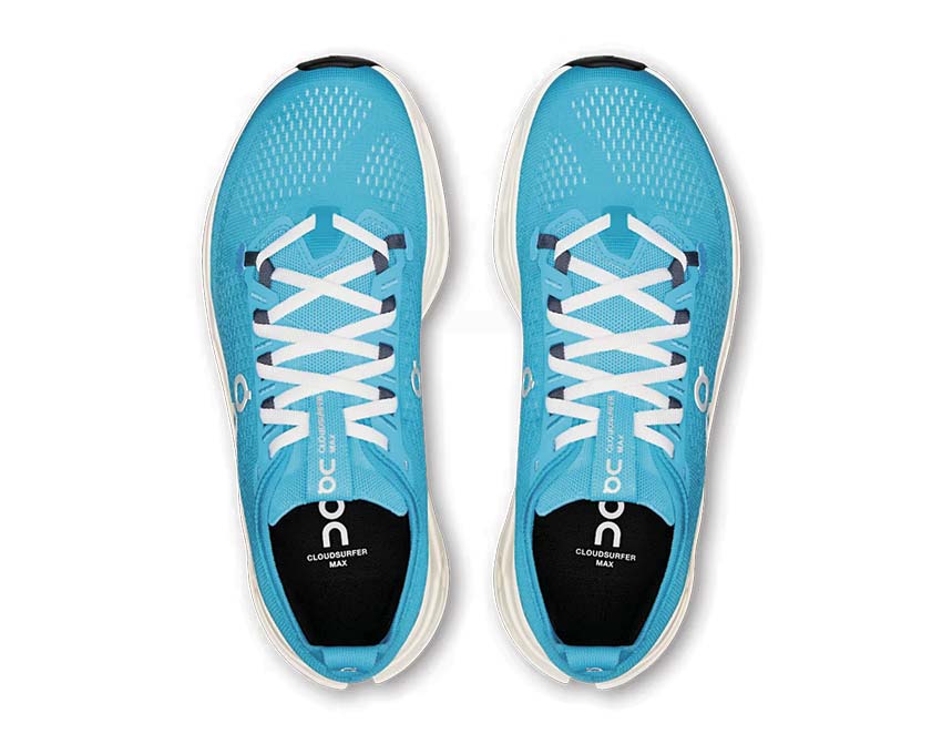 On Cloudsurfer Max W Horizon détail — tige mesh léger running maximaliste femme
