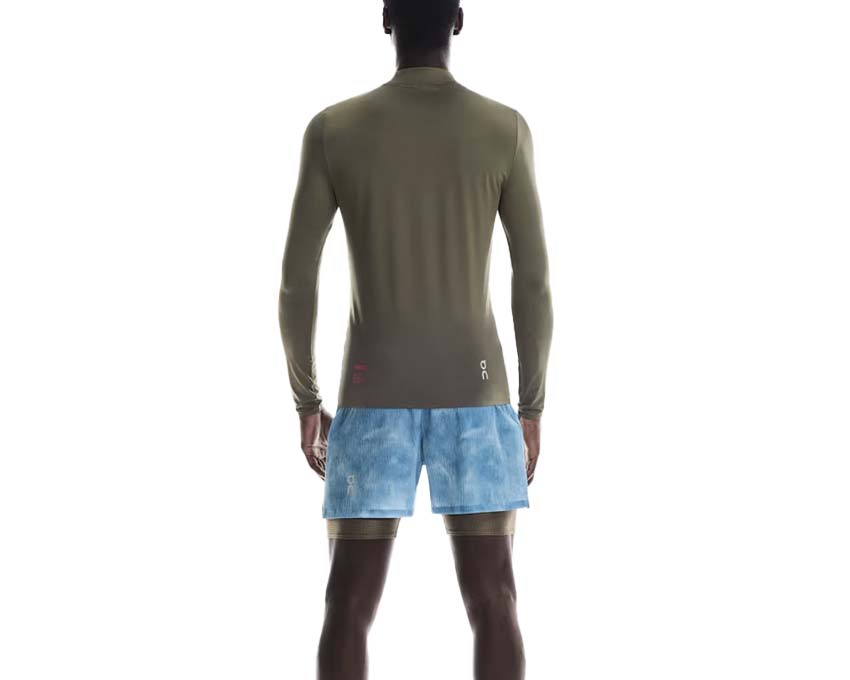On Long-T PLEASURES x The Loop Olive porté — running style urbain collab On