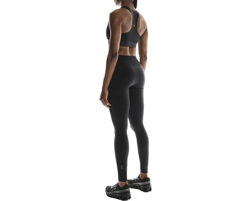 On Performance Tights W Black — collant running femme DryTec poches zippées