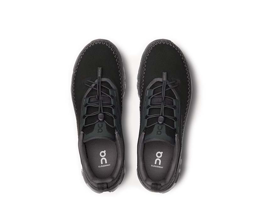 On Cloudaway 2 Black/Eclipse Detail — belüftetes Mesh Herren-Laufschuh