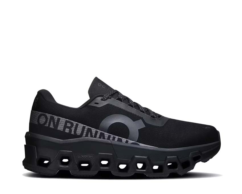 On Cloudmonster 2 Black — Herren-Laufschuh CloudTec Dämpfung Langstrecke